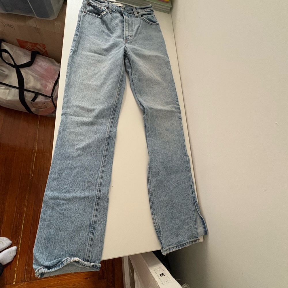 Abercrombie & Fitch Light Blue Straight Leg Jeans